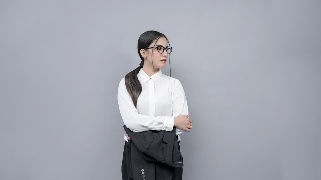 a person wearing glasses
