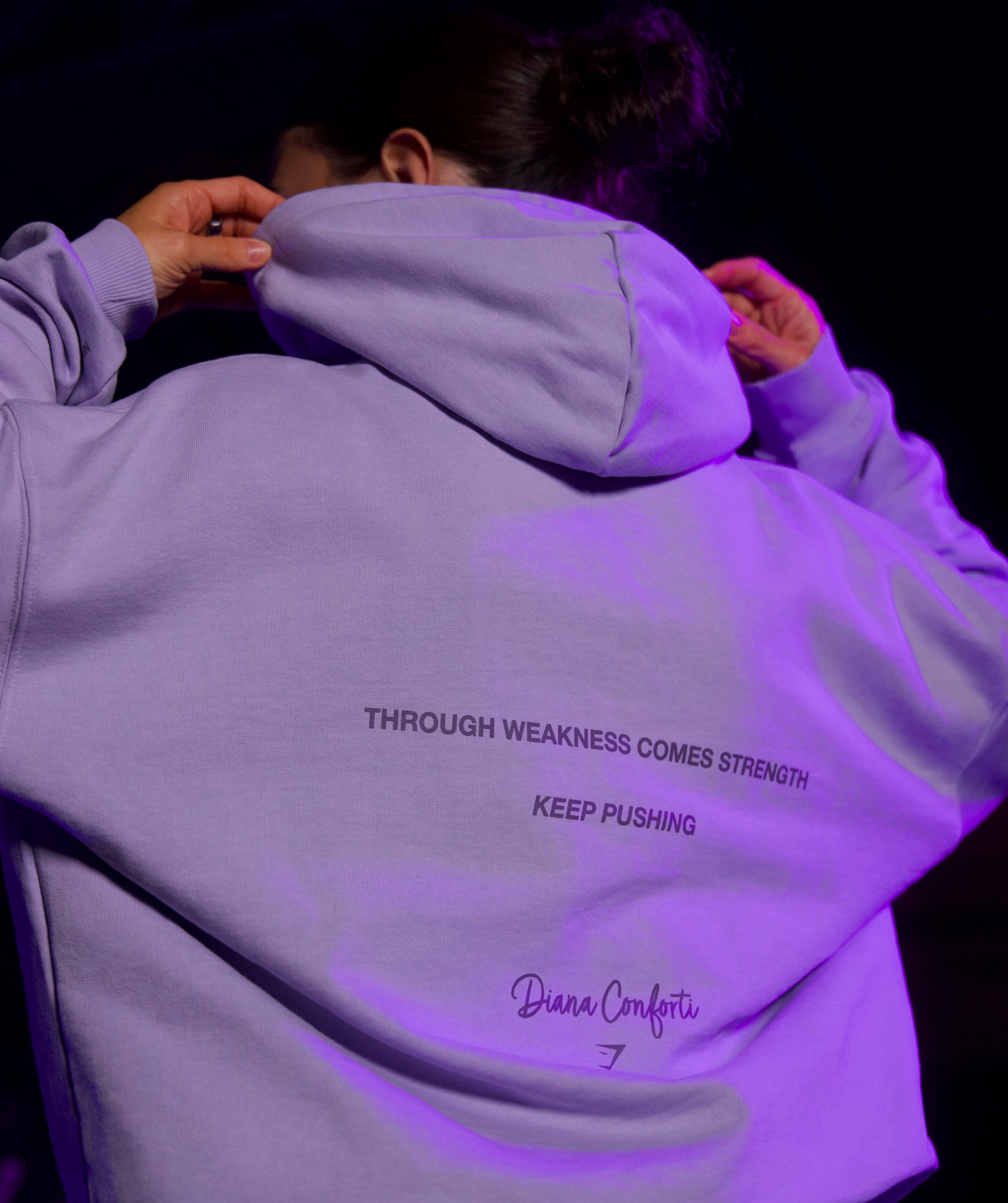GS X Diana Oversized Graphic Hoodie - Powdered Lilac