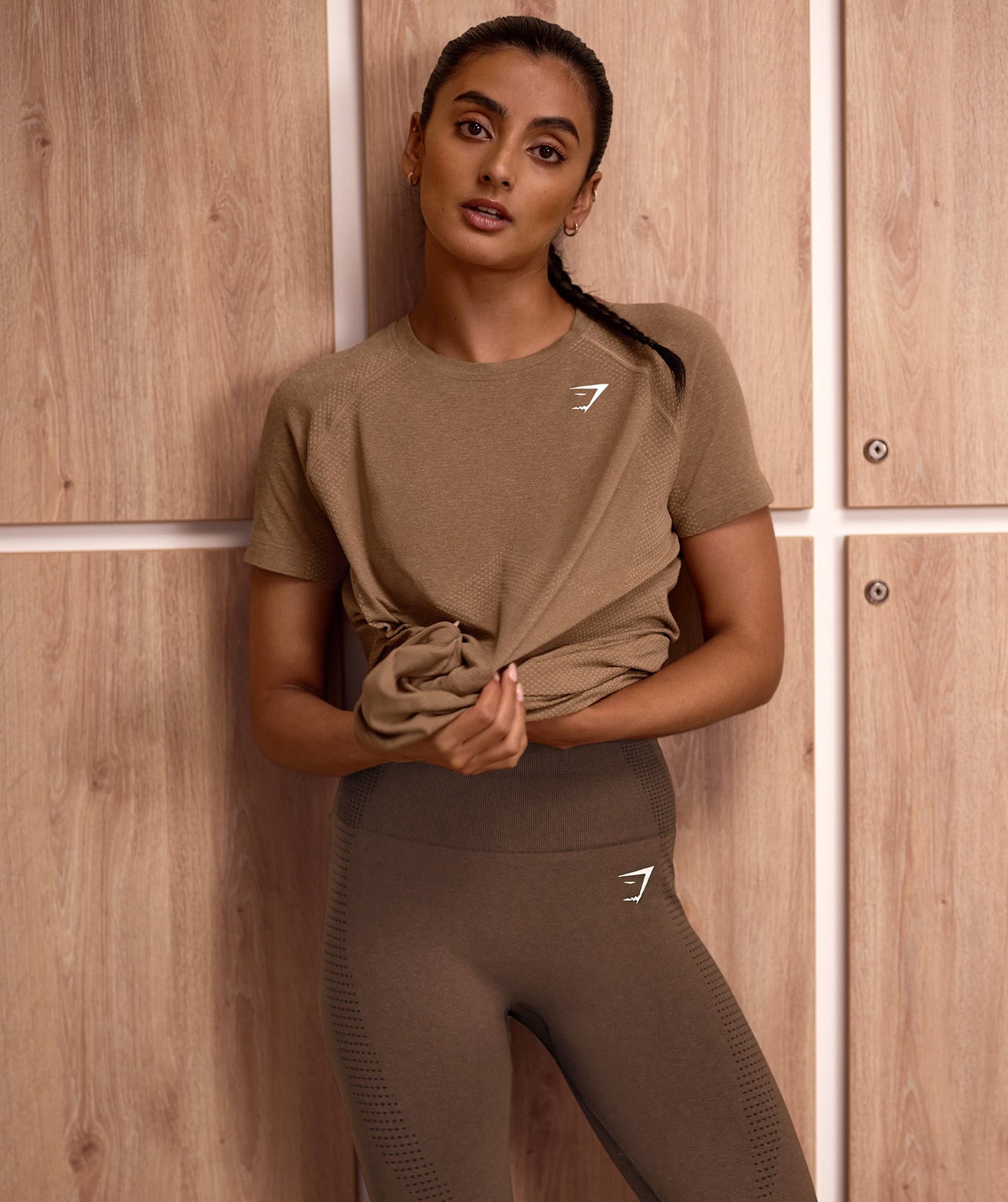 Gymshark Vital Seamless 2.0 Light T-Shirt - Fawn Marl