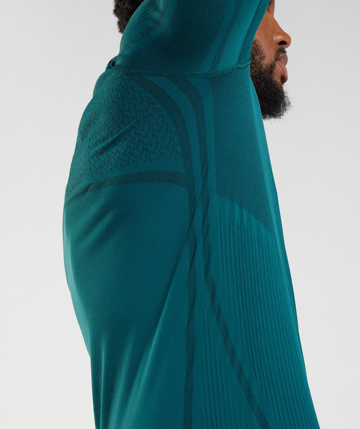Gymshark 315 LS Seamless T-Shirt - Winter Teal/Black