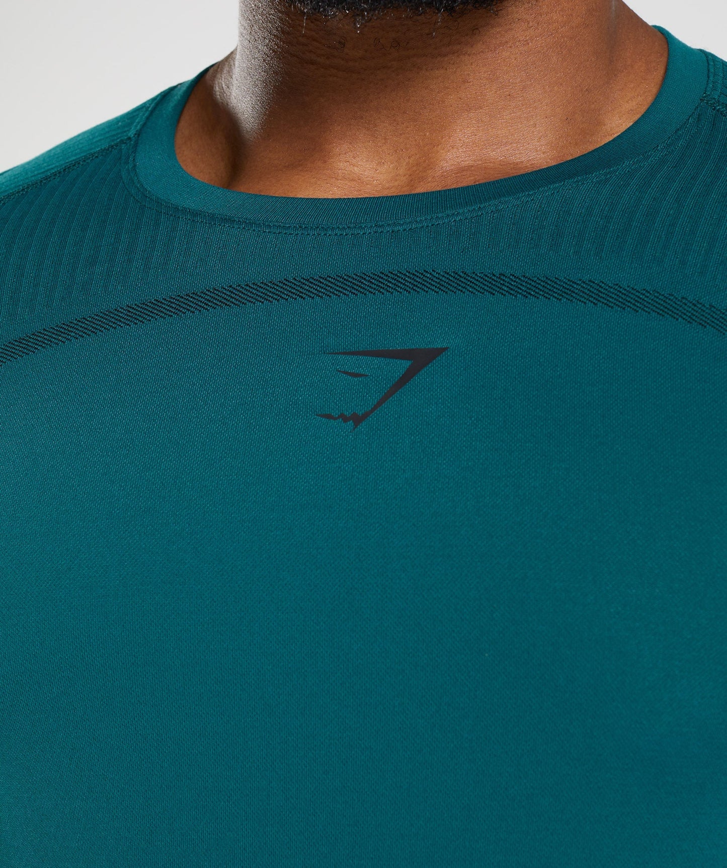 Gymshark 315 LS Seamless T-Shirt - Winter Teal/Black