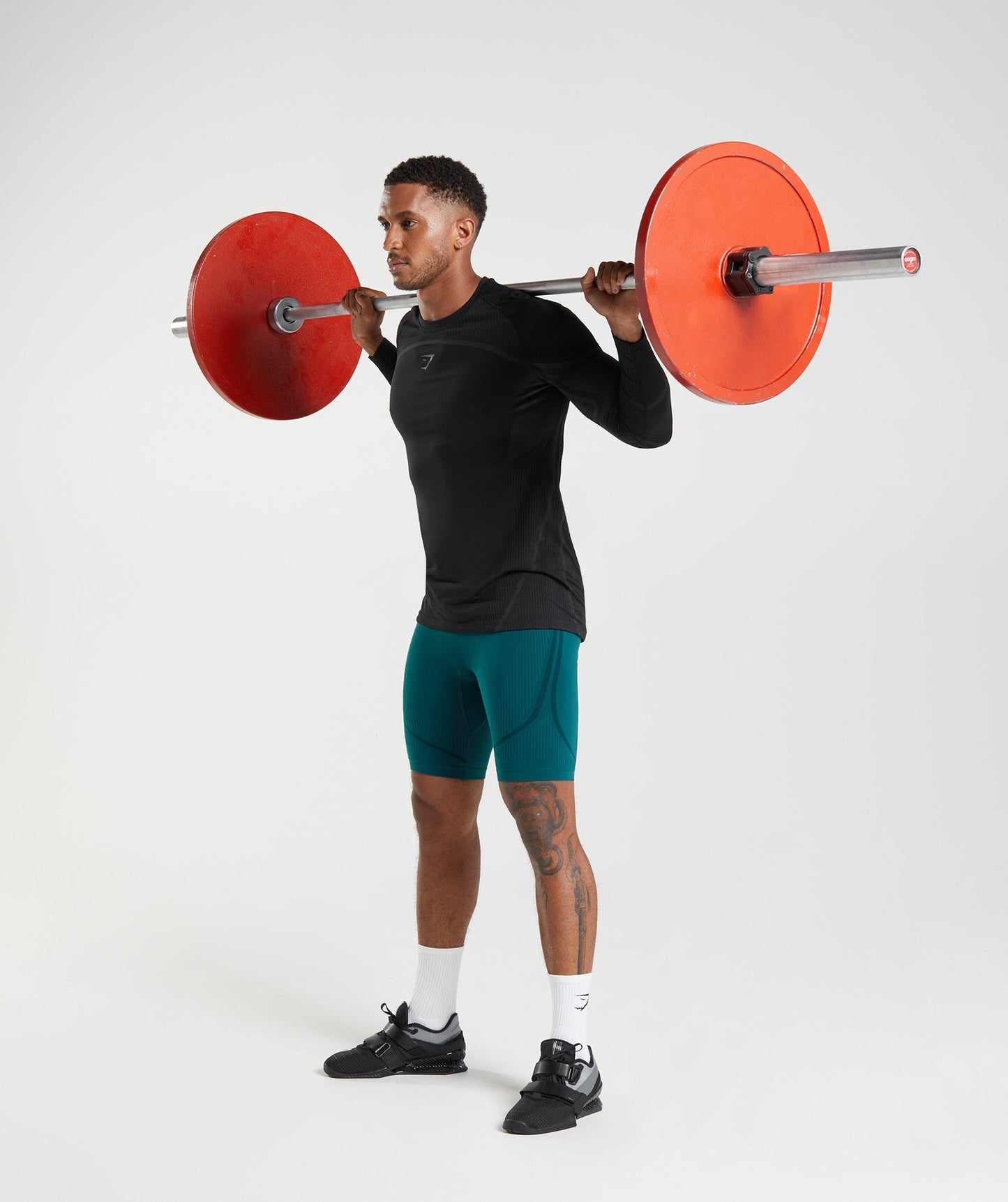 Gymshark 315 Seamless 1/2 Shorts - Winter Teal/Black