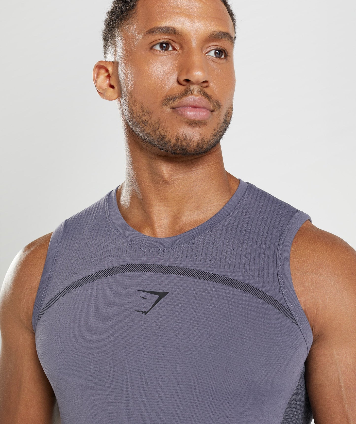 Gymshark 315 Seamless Tank - Mercury Purple/Black