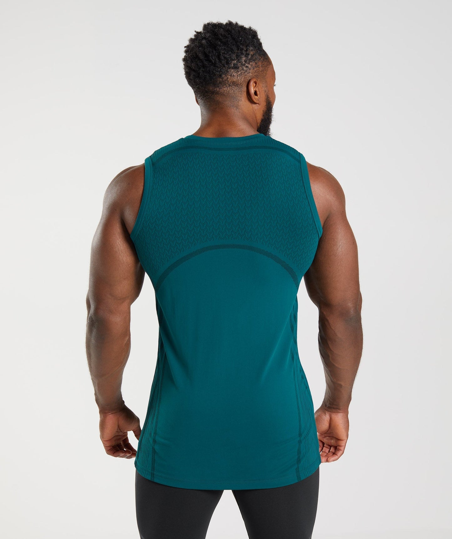 Gymshark 315 Seamless Tank - Winter Teal/Black
