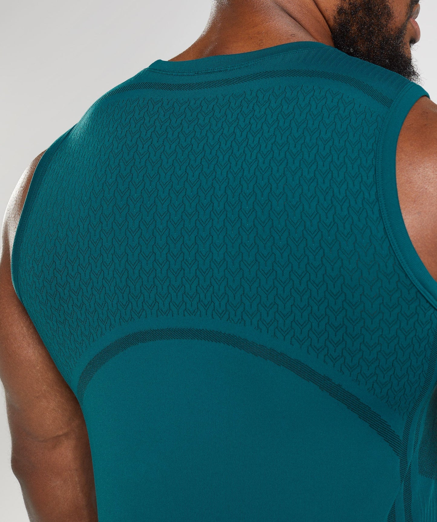 Gymshark 315 Seamless Tank - Winter Teal/Black