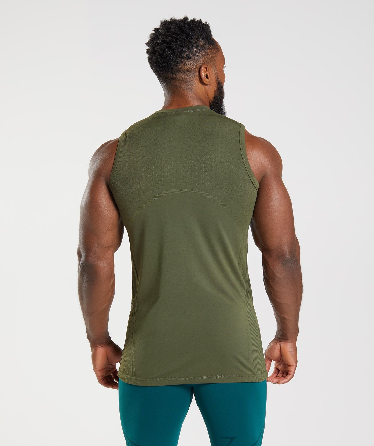 Gymshark 315 Seamless Tank - Core Olive/Marsh Green