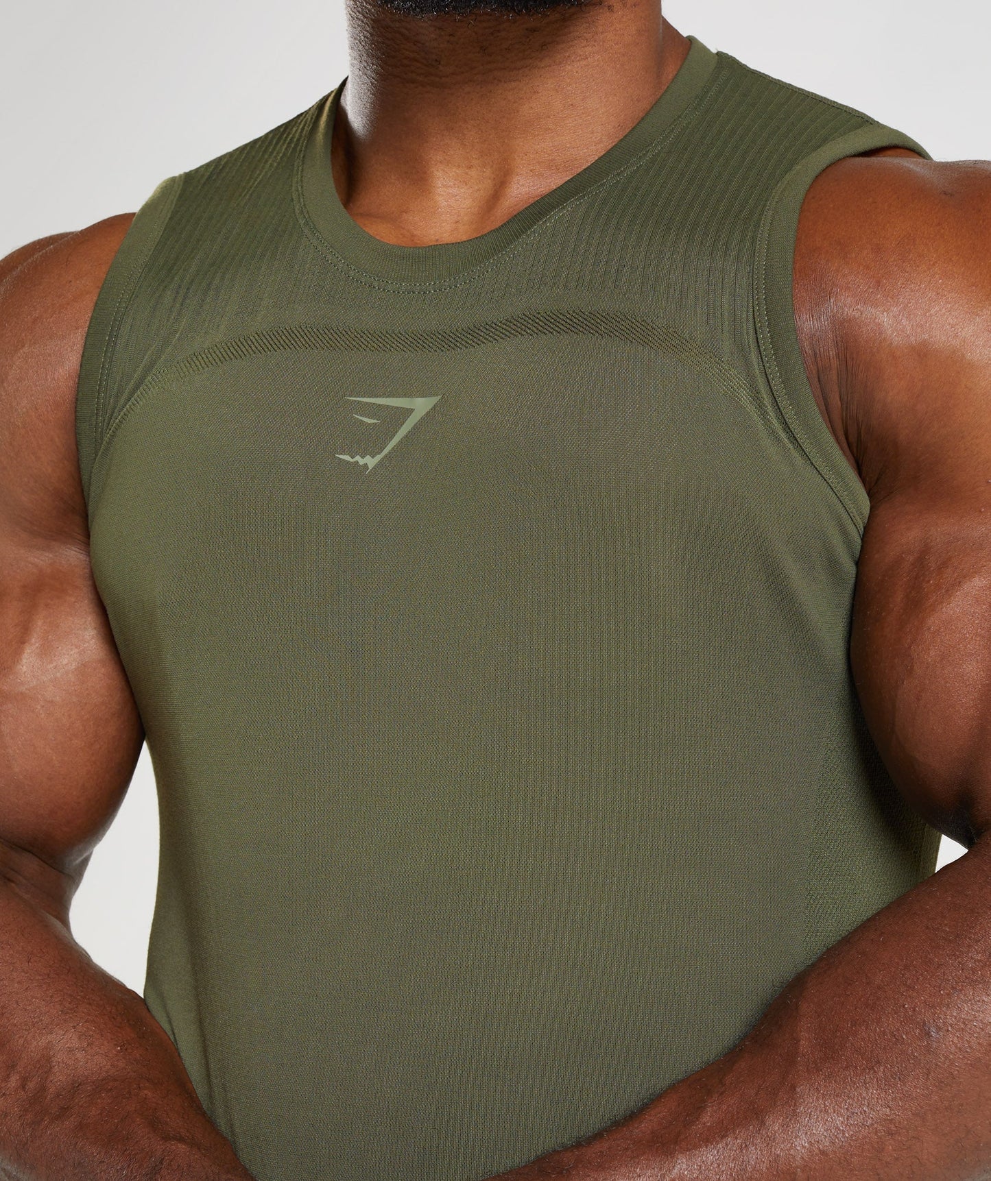 Gymshark 315 Seamless Tank - Core Olive/Marsh Green