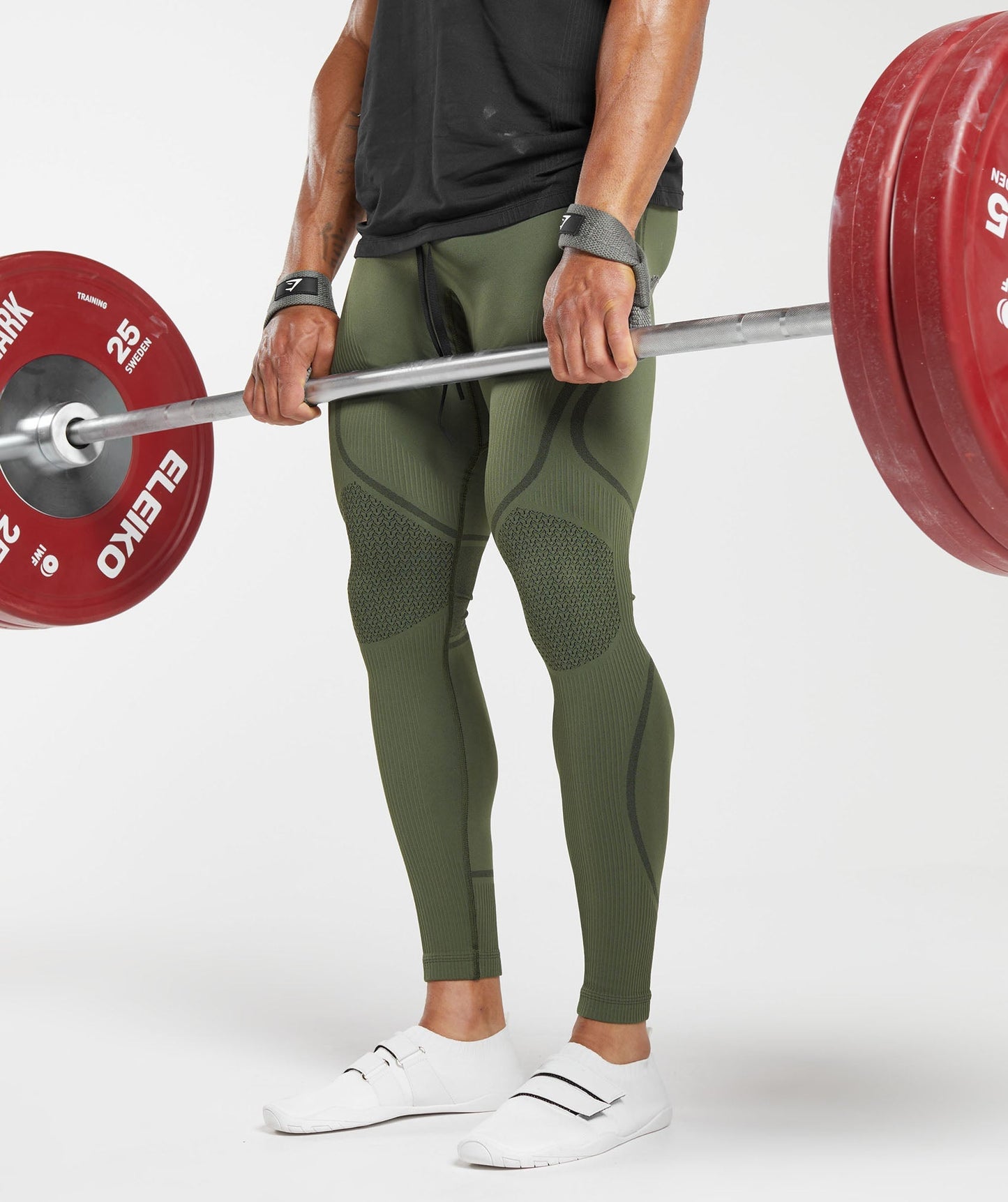 Gymshark 315 Seamless Tights - Winter Olive/Black