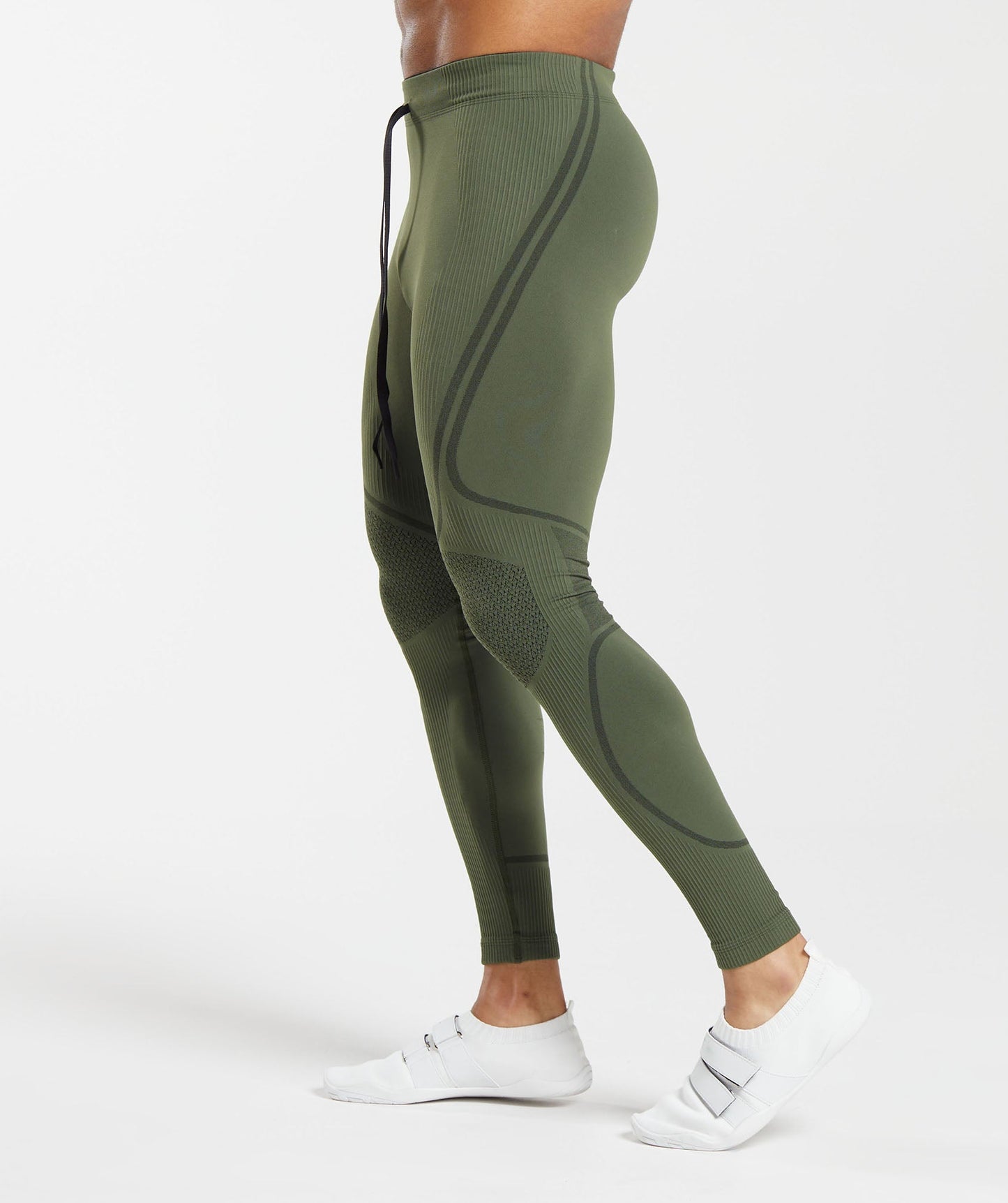 Gymshark 315 Seamless Tights - Winter Olive/Black