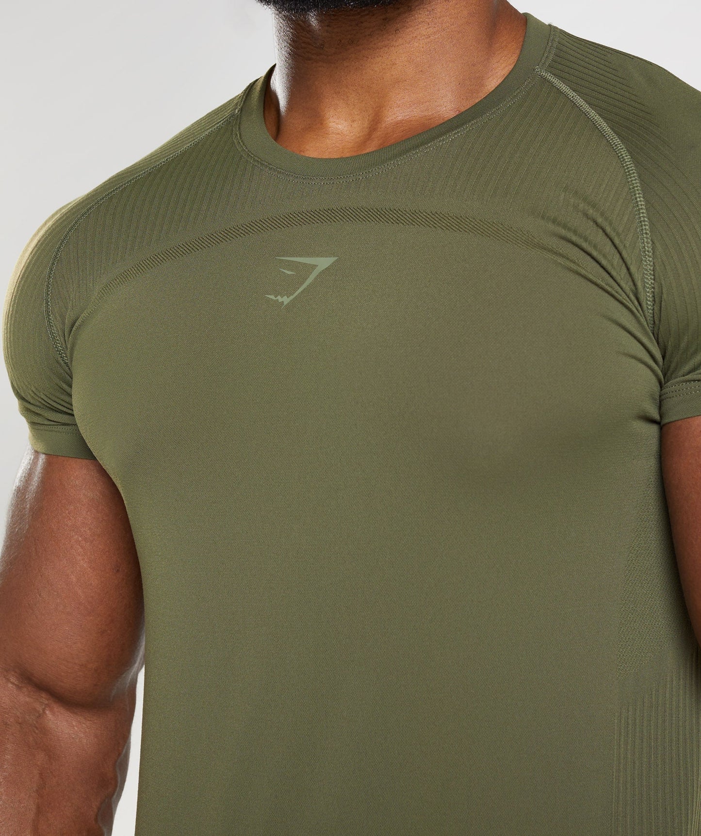 Gymshark 315 Seamless T-Shirt - Core Olive/Marsh Green