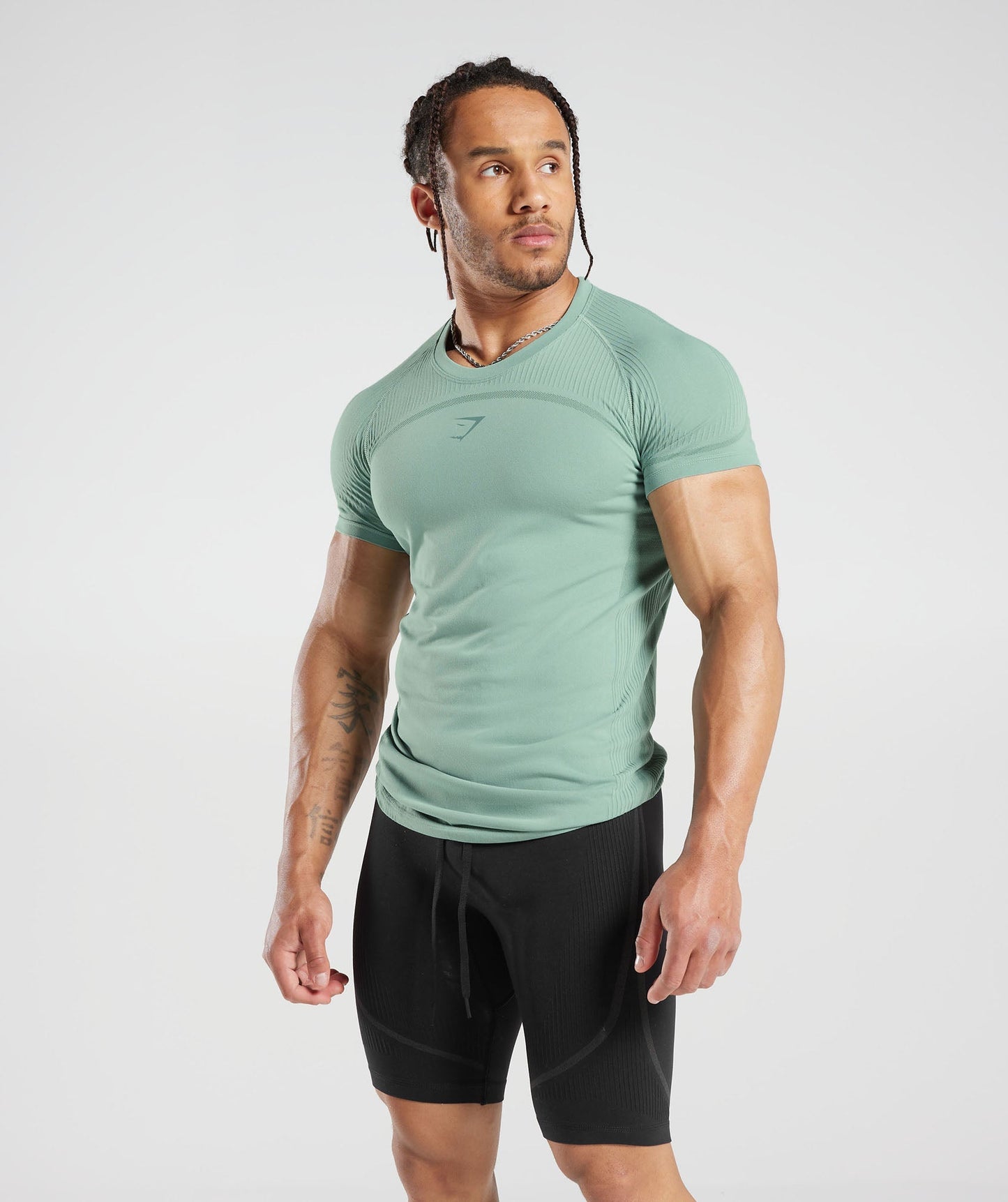 Gymshark 315 Seamless T-Shirt - Frost Teal/Ink Teal