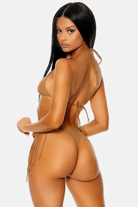 Aruba Halter Triangle Multi Side Strap Thong Bikini