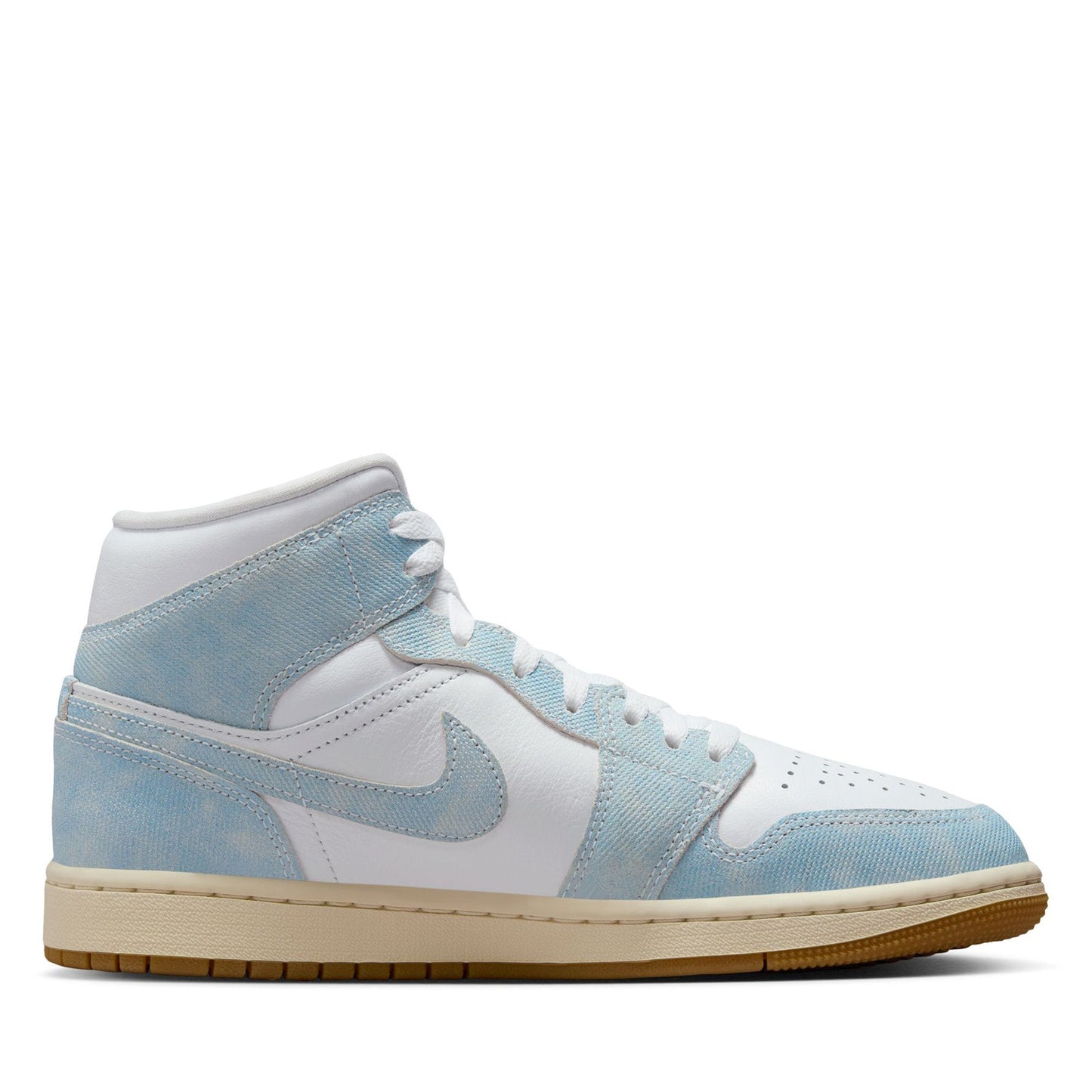 Women's Air Jordan 1 Mid SE - White/Worn Blue