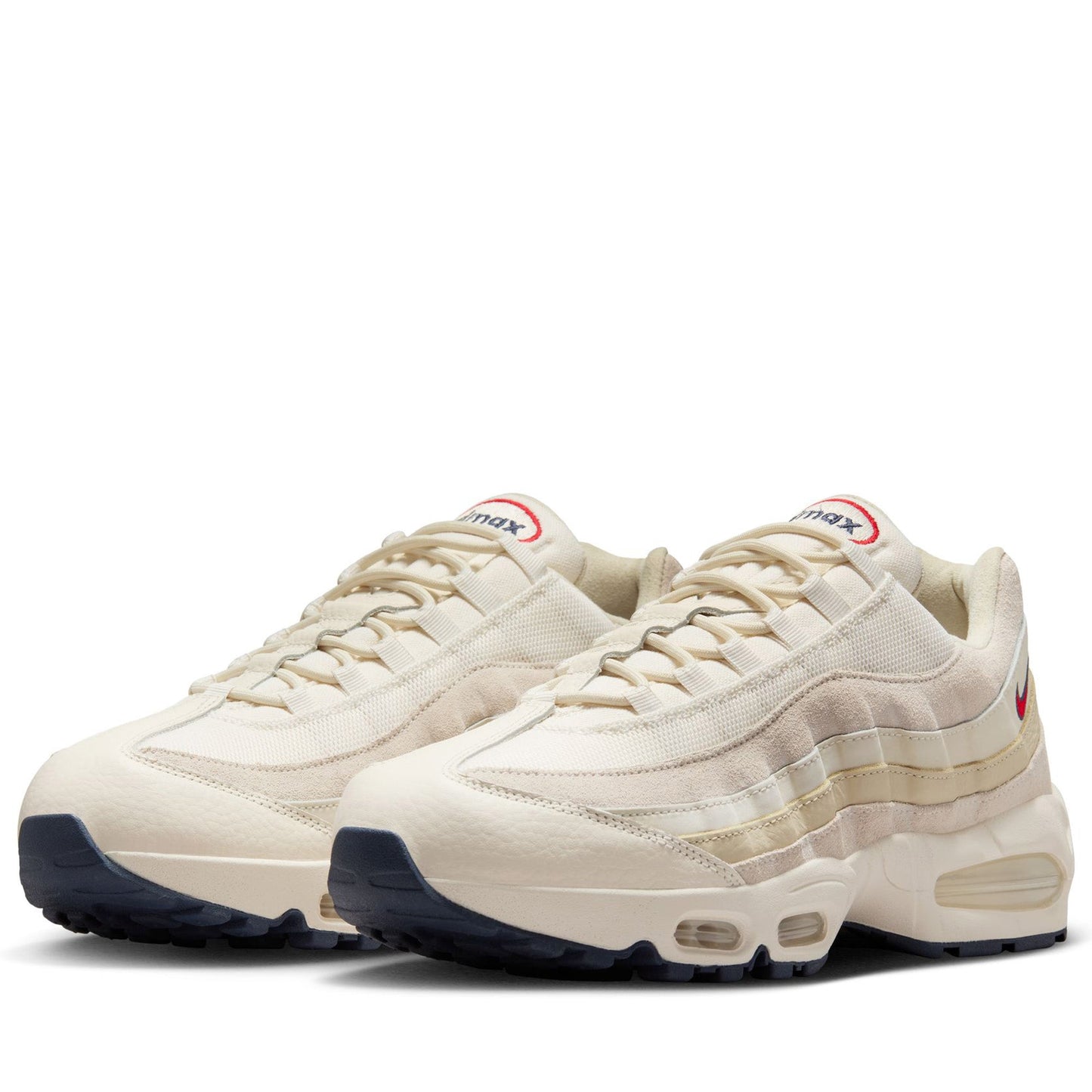 Nike Air Max 95 OG Premium - Pale Ivory/University Red