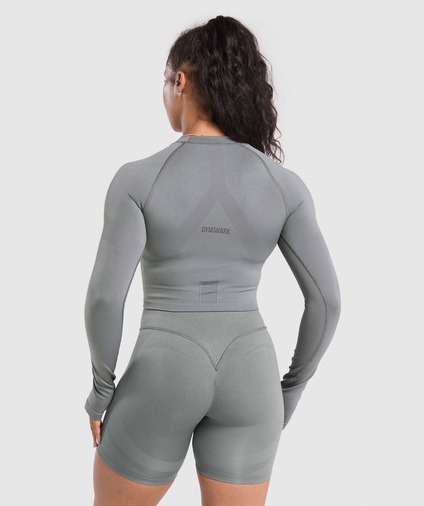 Gymshark Activate Long Sleeve Top - Brushed Grey