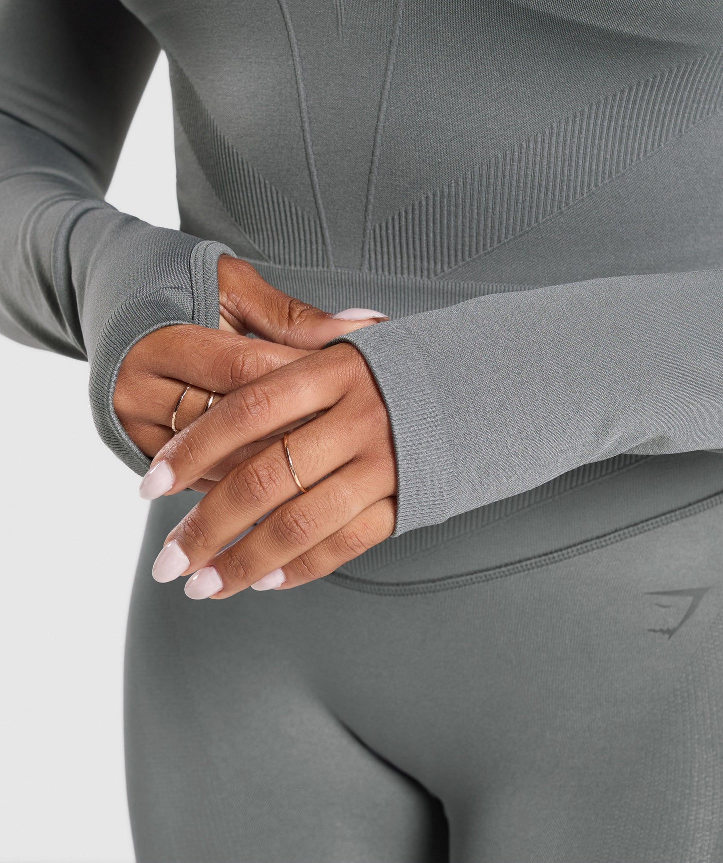 Gymshark Activate Long Sleeve Top - Brushed Grey