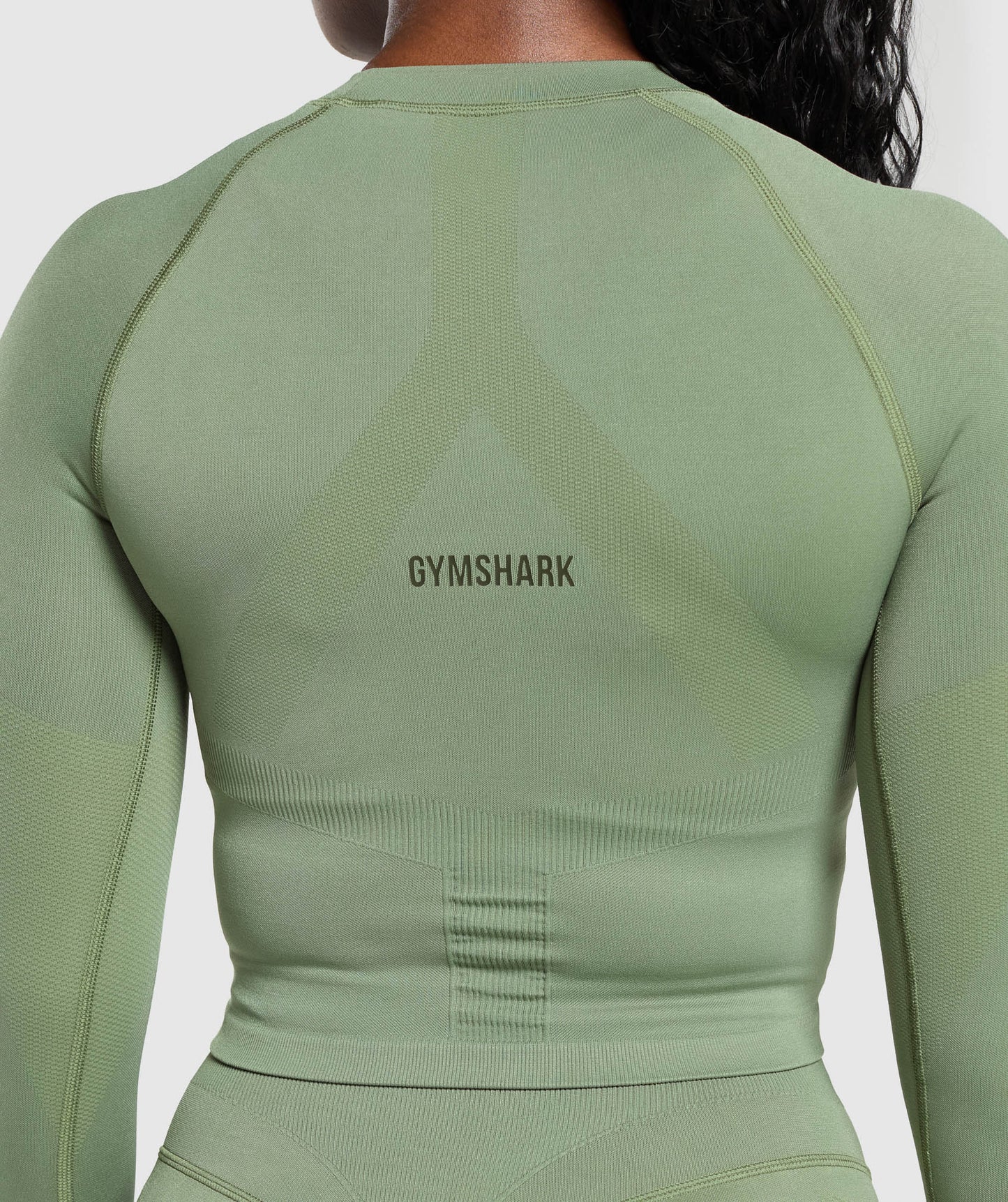 Gymshark Activate Long Sleeve Top - Force Green