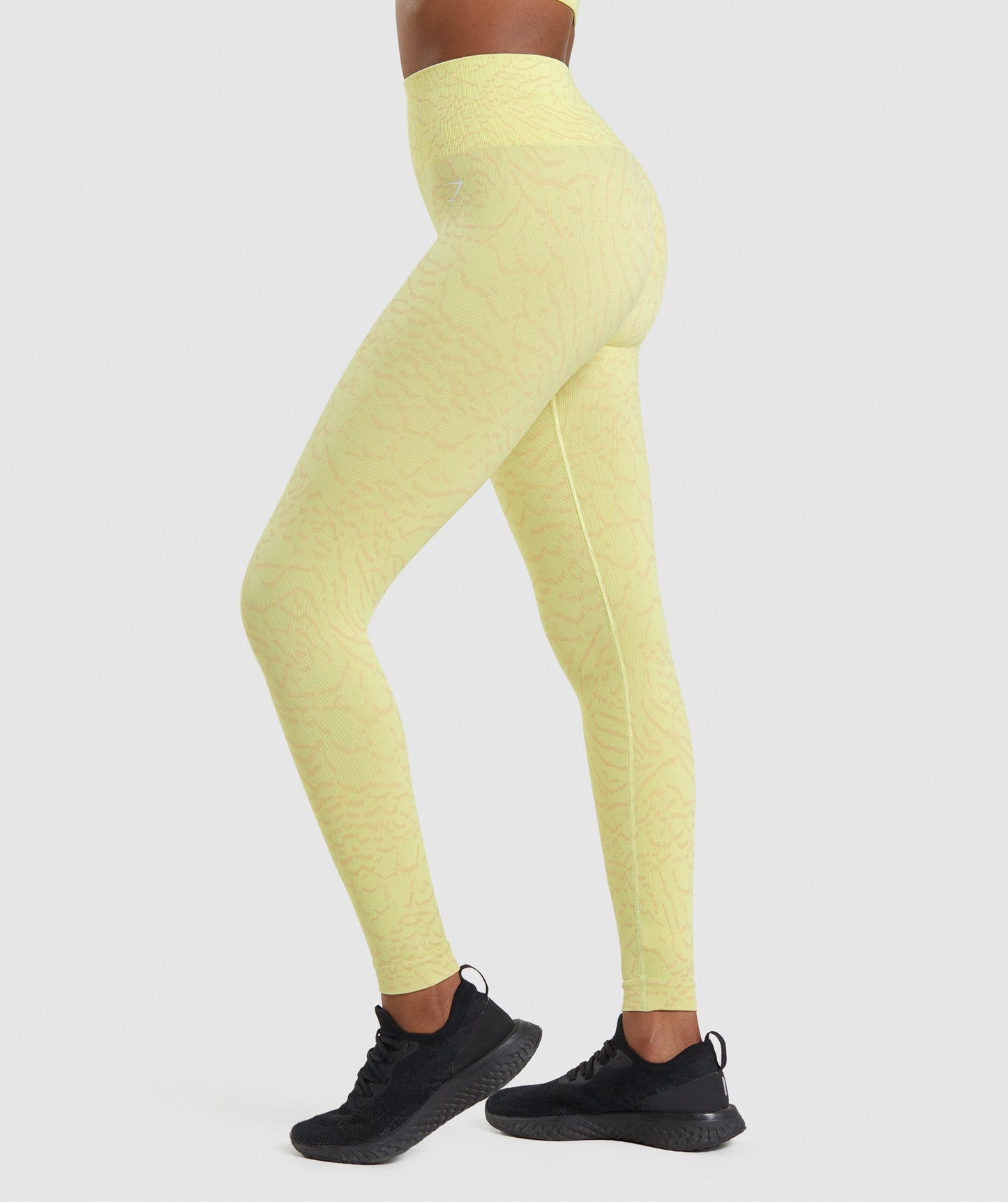 Gymshark Adapt Animal Seamless Leggings - Firefly Yellow
