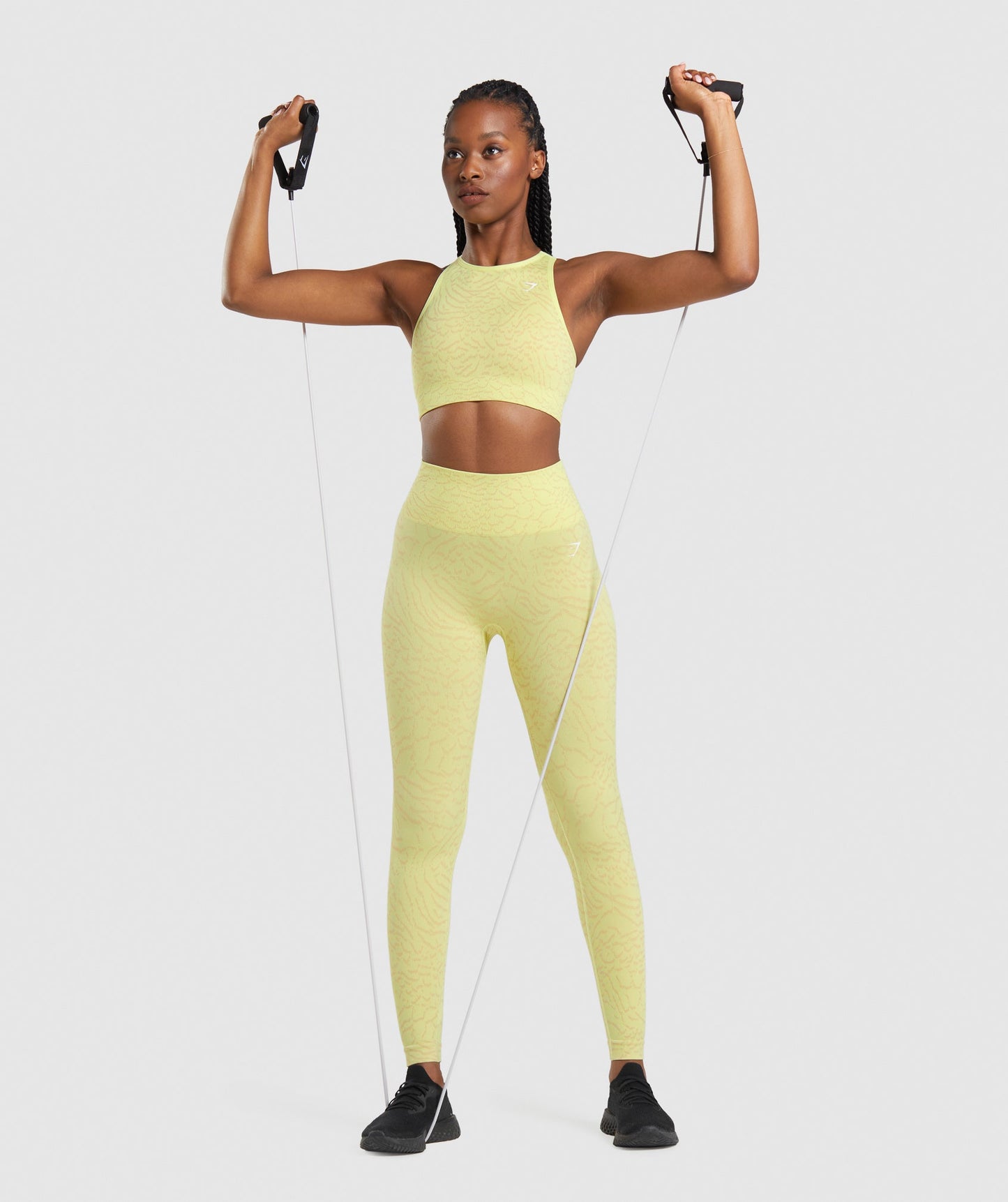 Gymshark Adapt Animal Seamless Leggings - Firefly Yellow