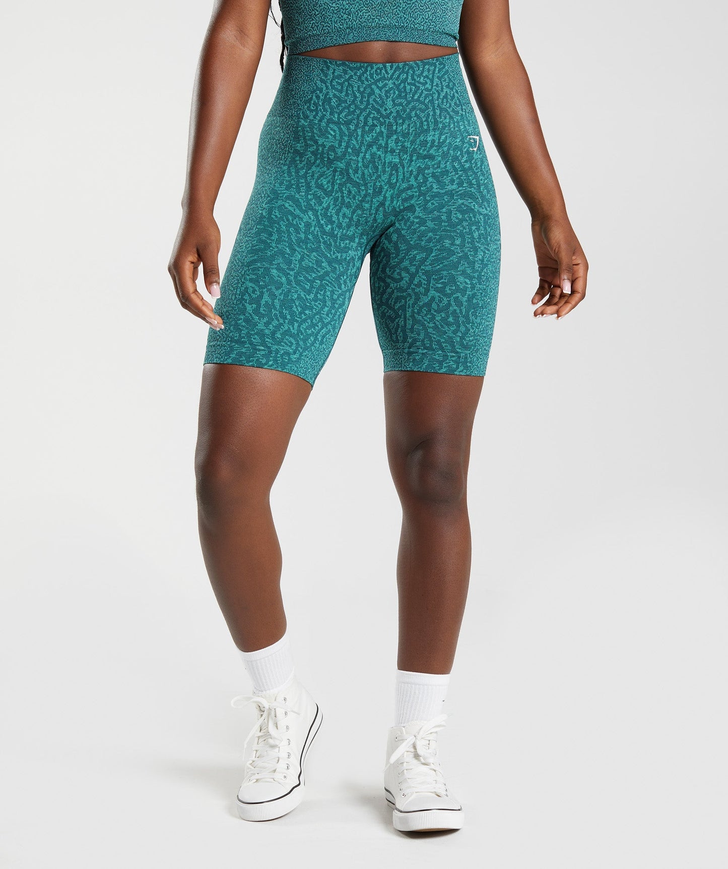 Gymshark Adapt Animal Seamless Cycling Shorts - Reef | Winter Teal