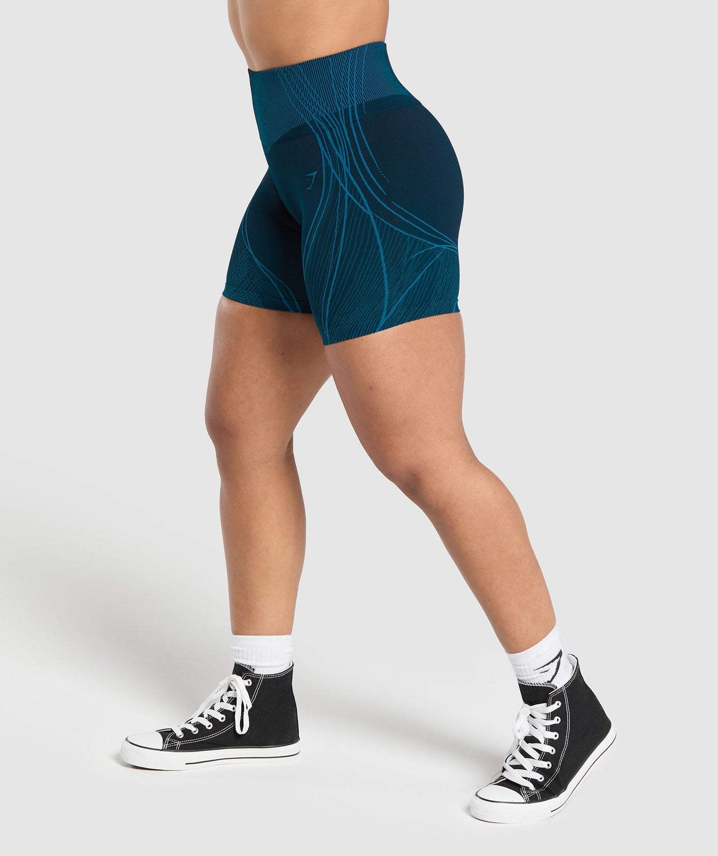 GS x Analis Apex Seamless Shorts - Midnight Blue/Lats Blue