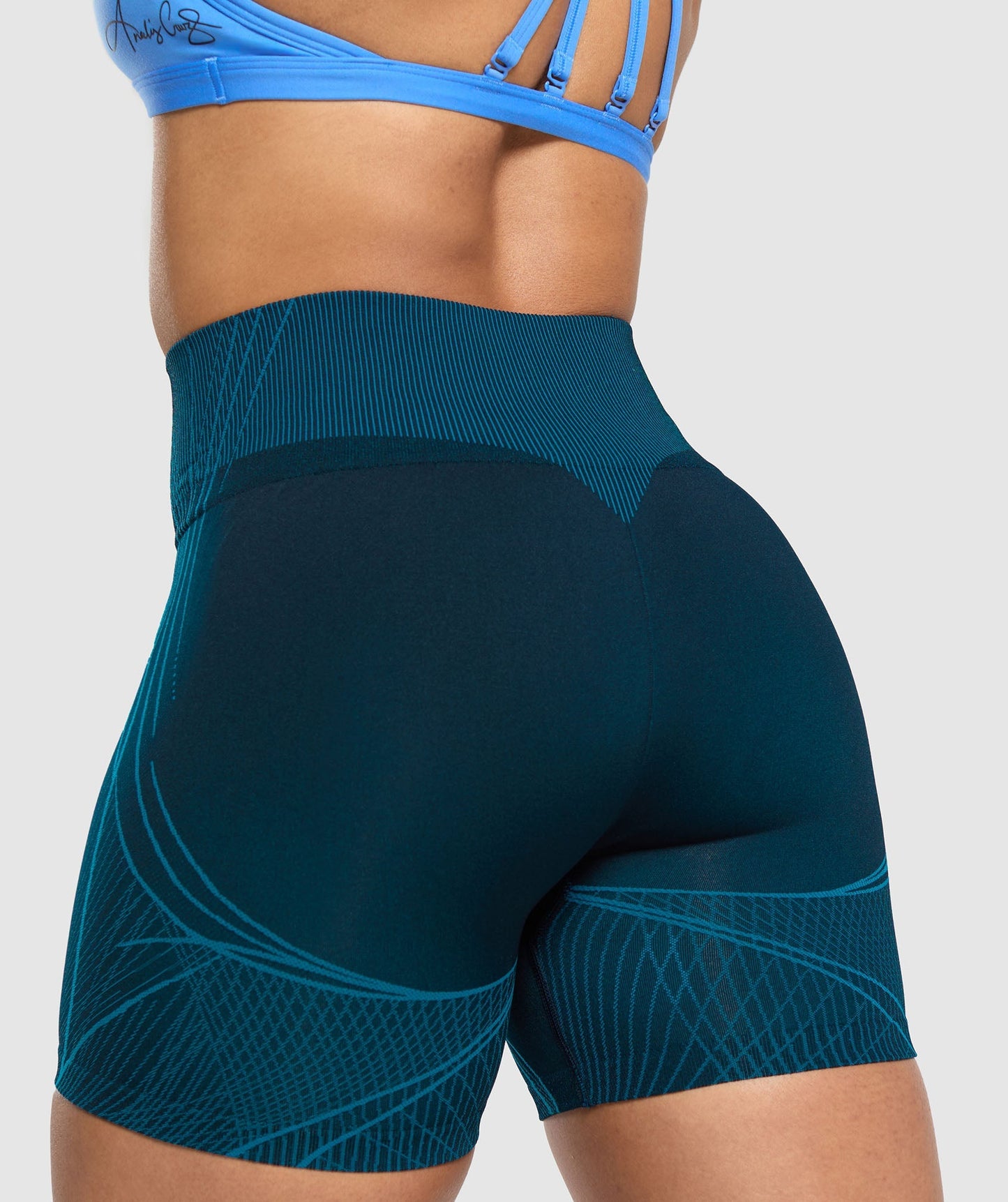 GS x Analis Apex Seamless Shorts - Midnight Blue/Lats Blue
