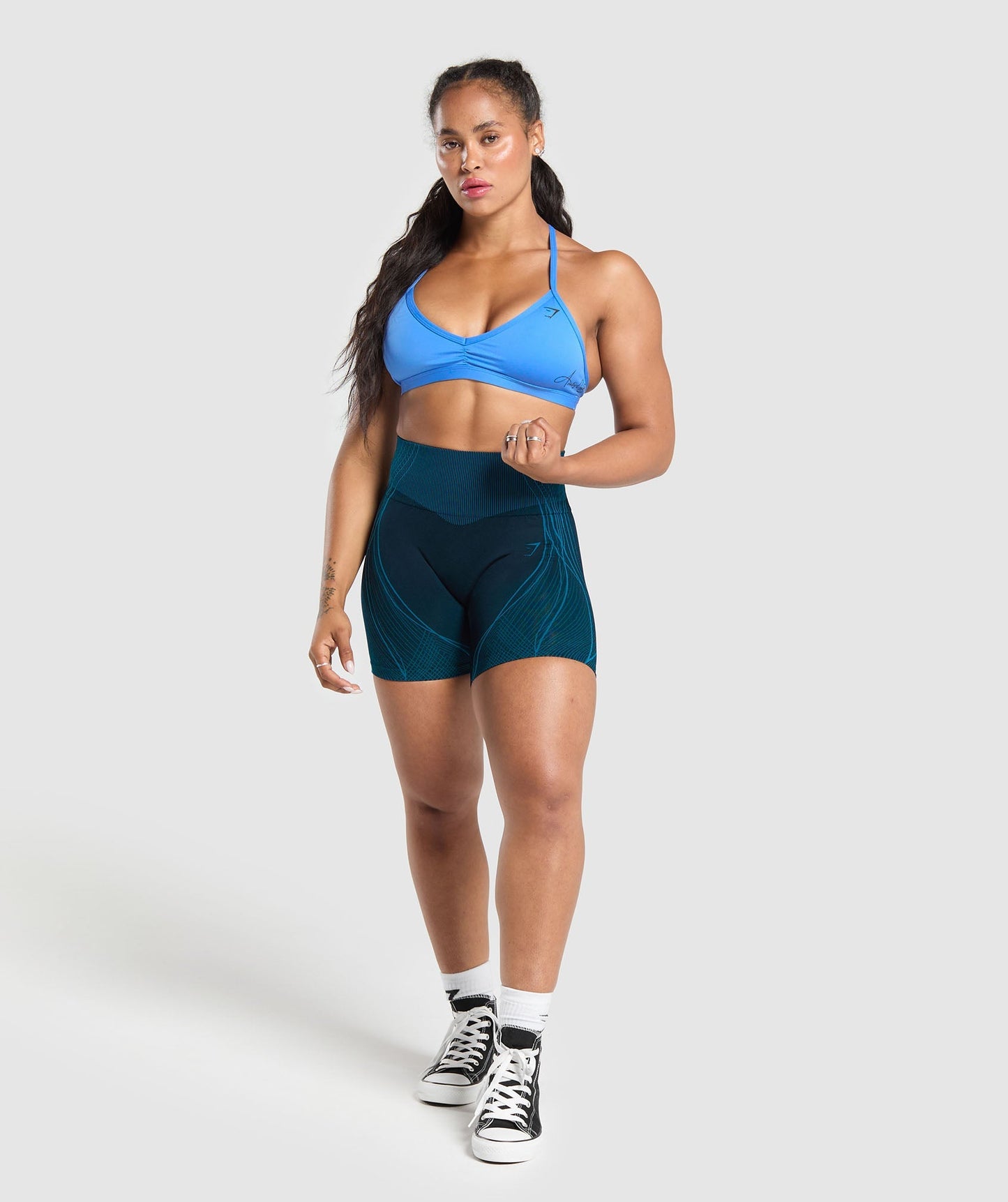 GS x Analis Apex Seamless Shorts - Midnight Blue/Lats Blue