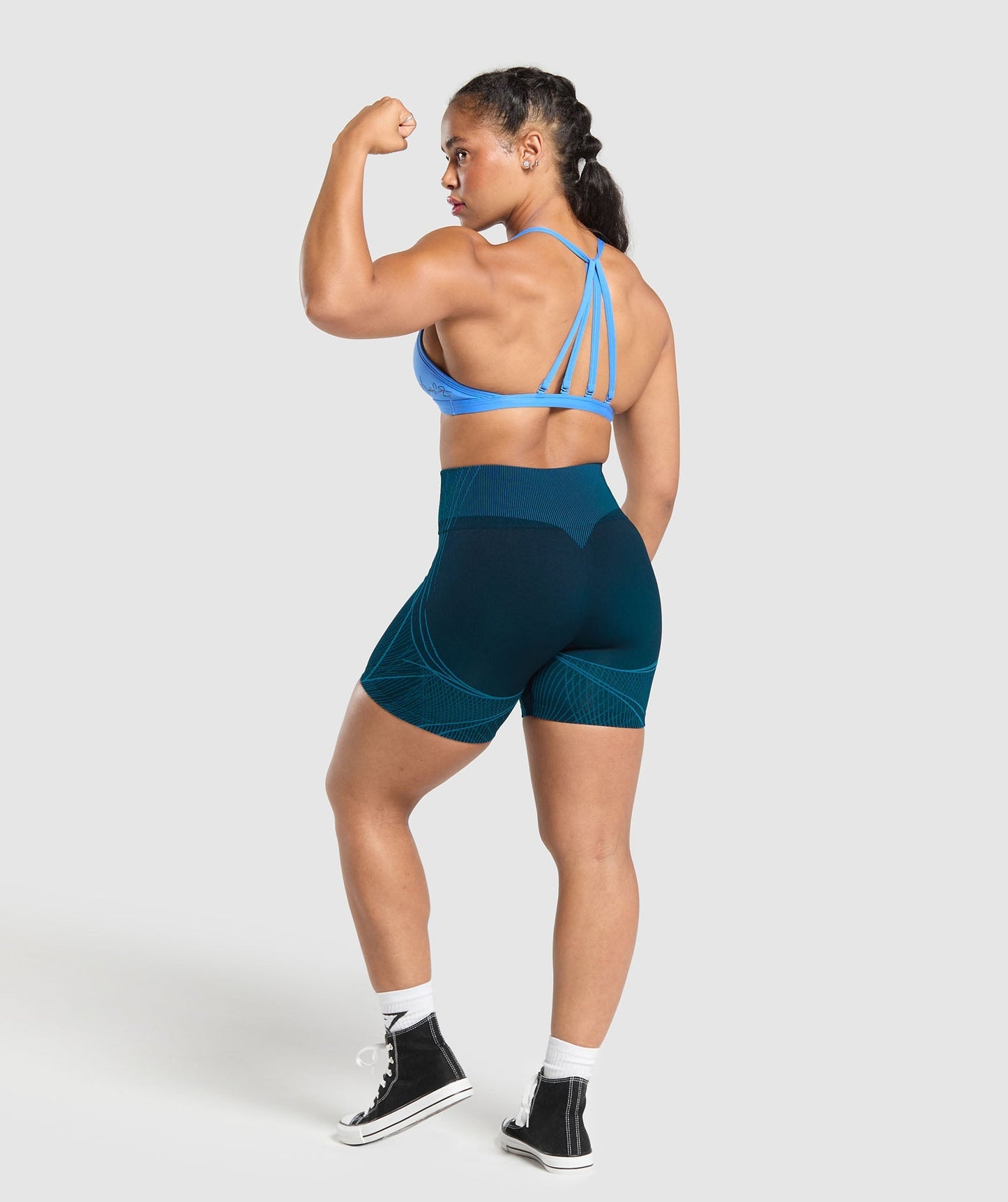 GS x Analis Apex Seamless Shorts - Midnight Blue/Lats Blue