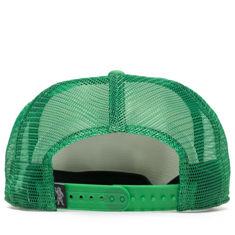 Billionaire Boys Club Curve Trucker Hat - Black/Jolly Green