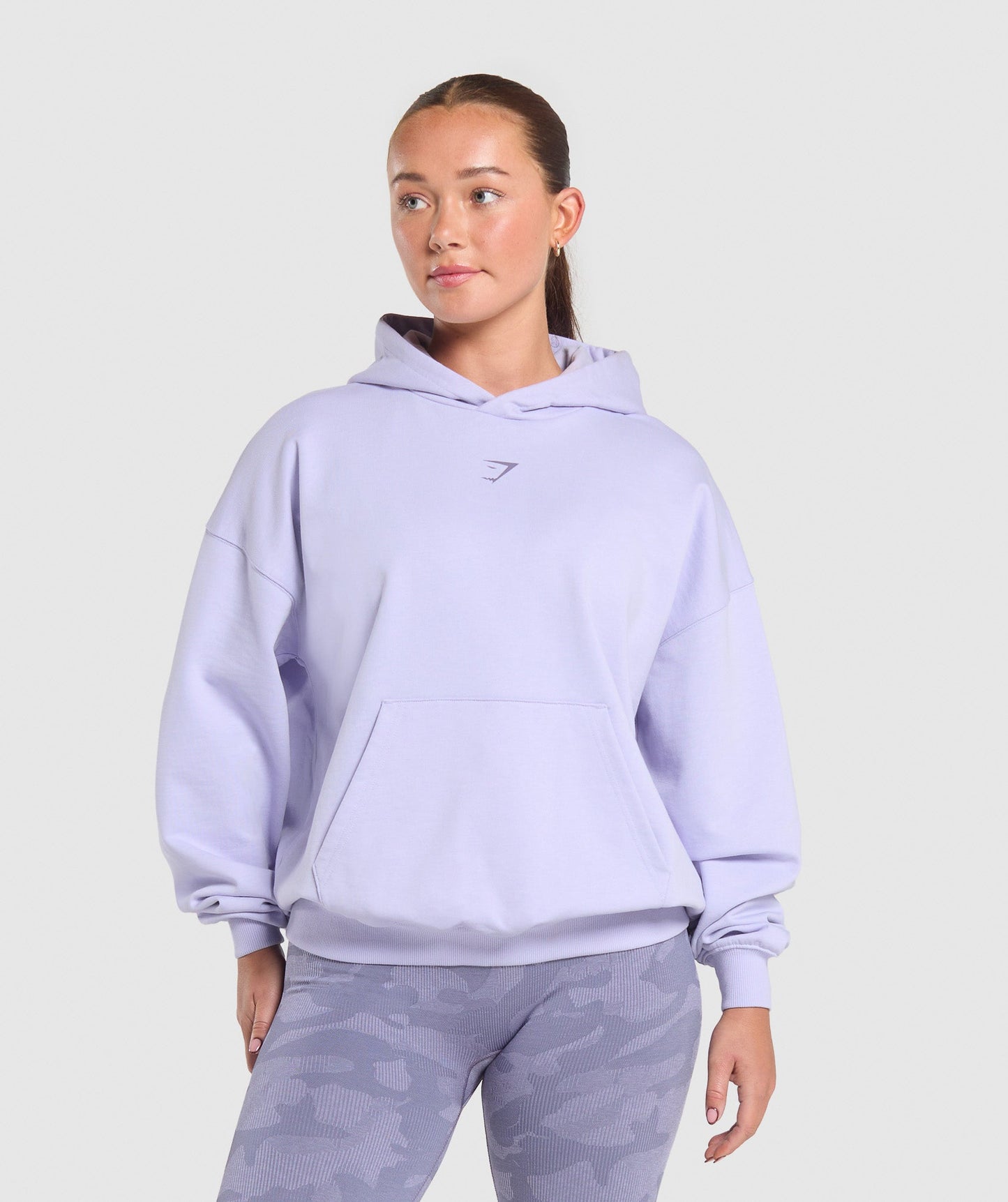 GS X Diana Oversized Graphic Hoodie - Powdered Lilac