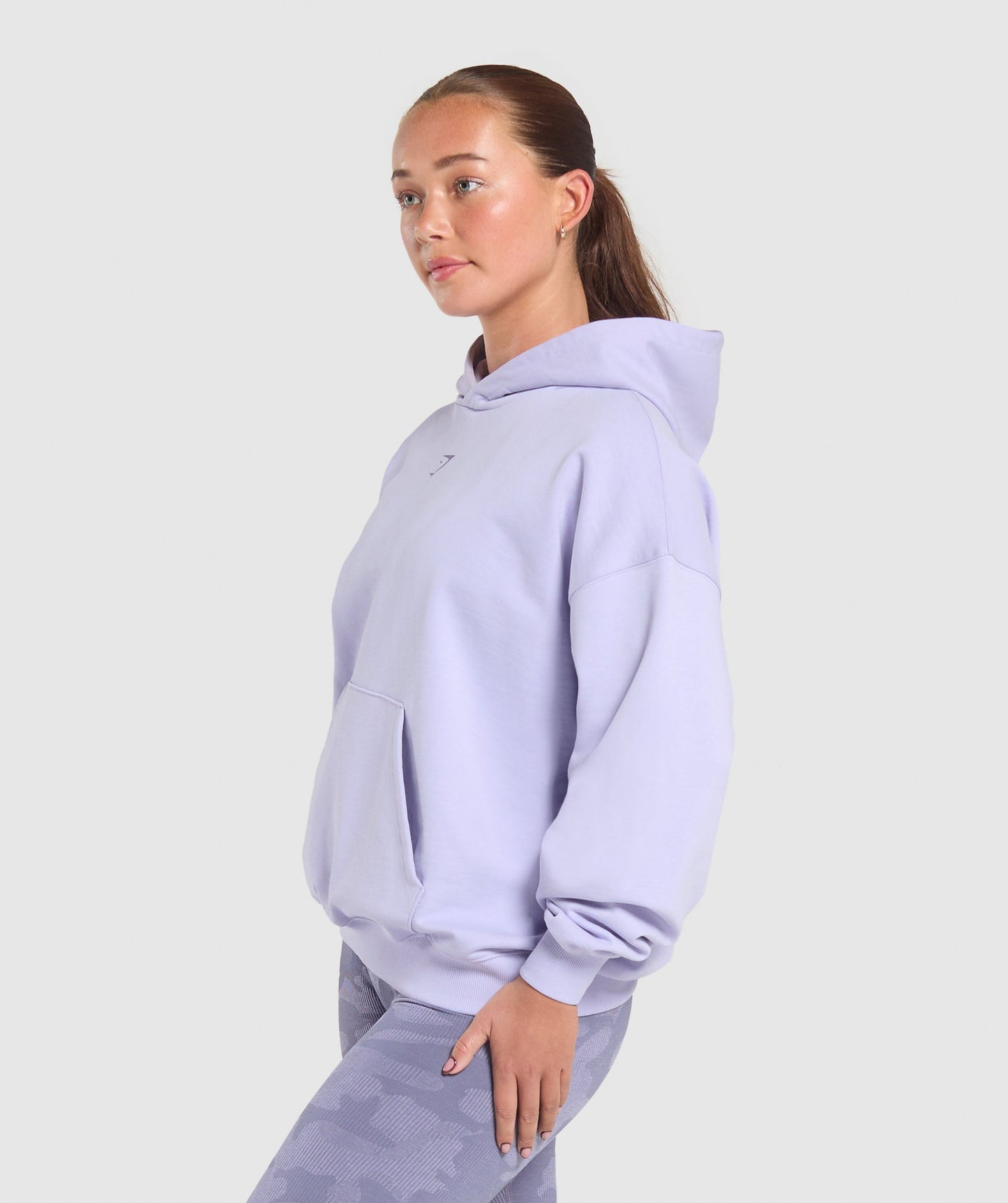 GS X Diana Oversized Graphic Hoodie - Powdered Lilac