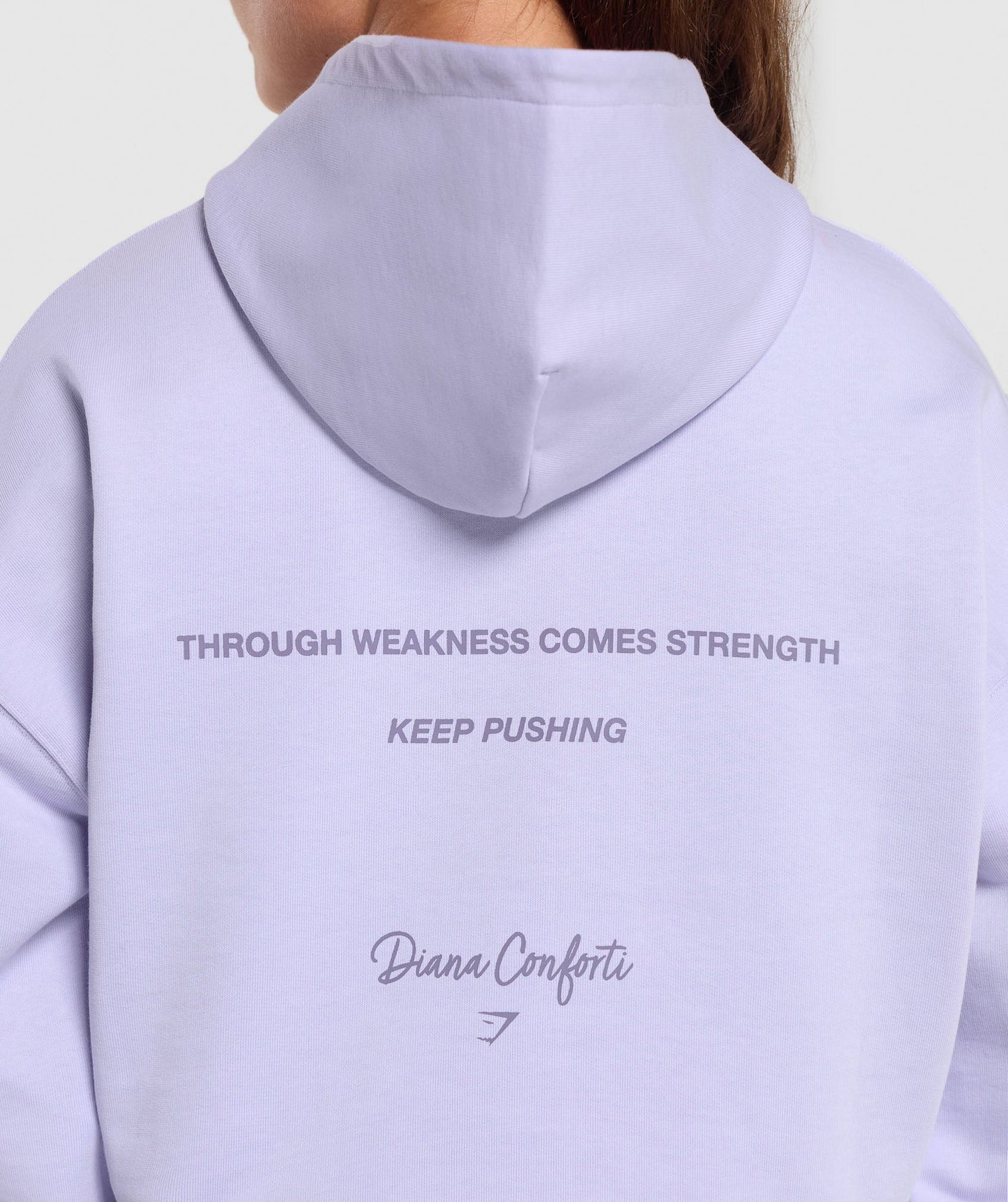 GS X Diana Oversized Graphic Hoodie - Powdered Lilac