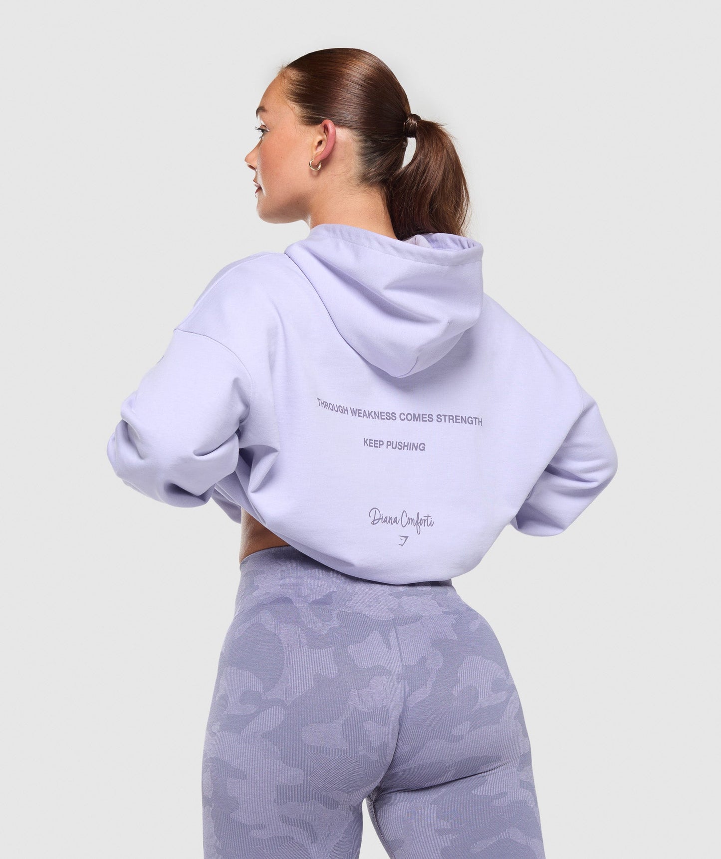 GS X Diana Oversized Graphic Hoodie - Powdered Lilac