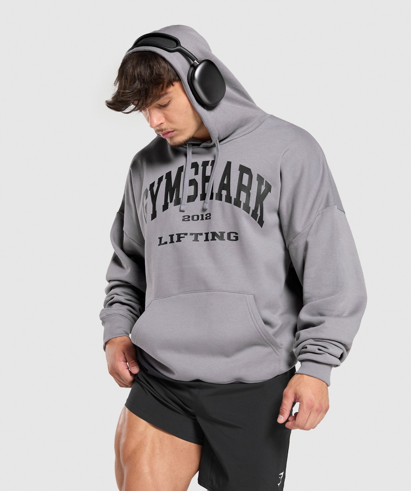 Gymshark 2012 Lifting Hoodie - Medium Grey