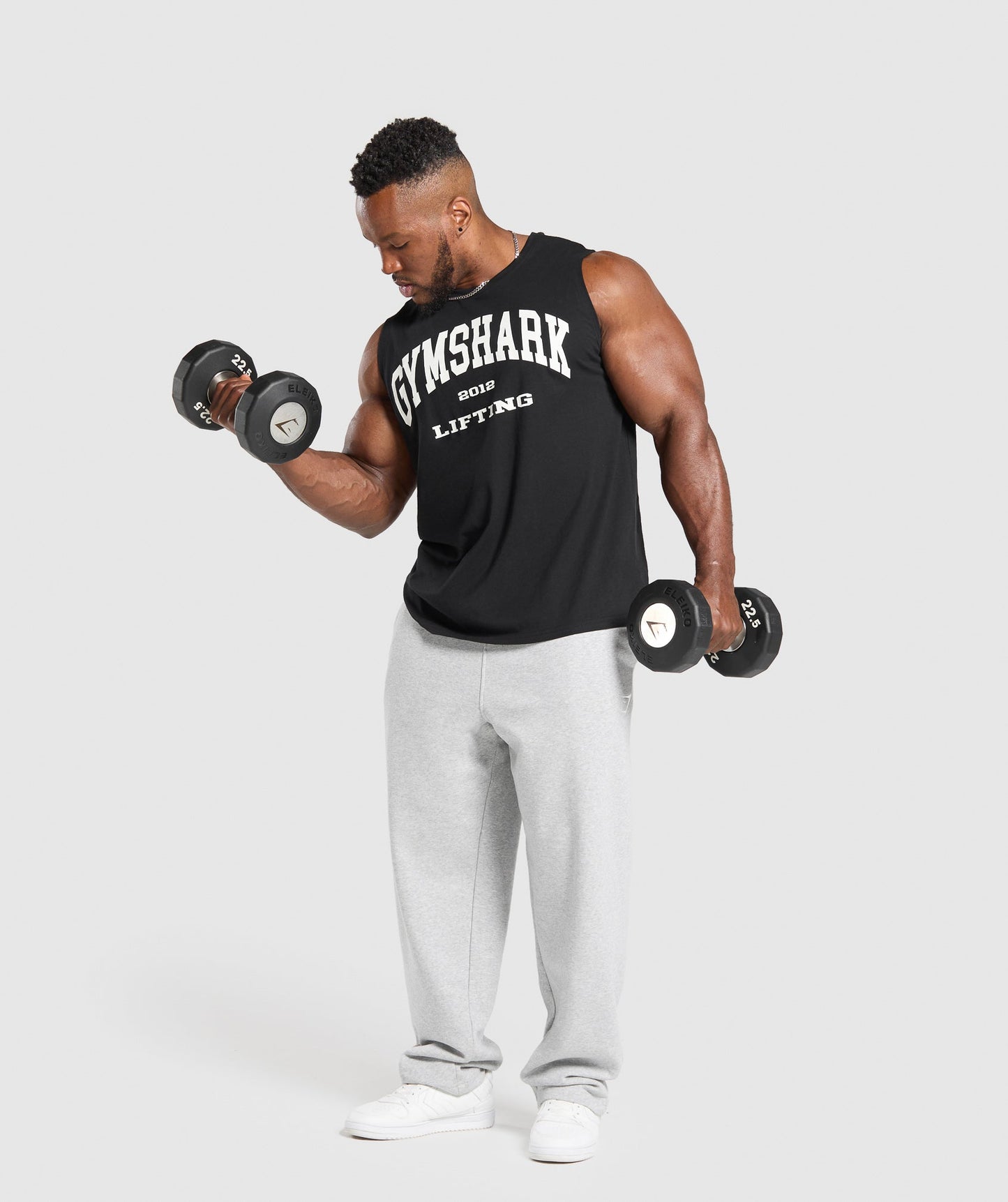 Gymshark 2012 Lifting Cut off Tank - Black