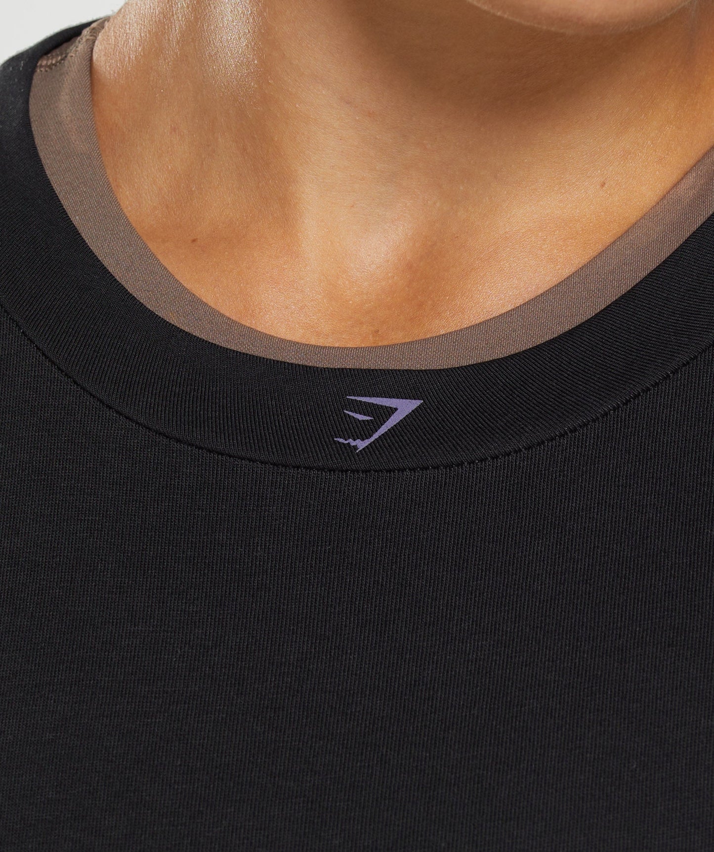 Gymshark 315 Midi T-Shirt - Black/Mercury Purple
