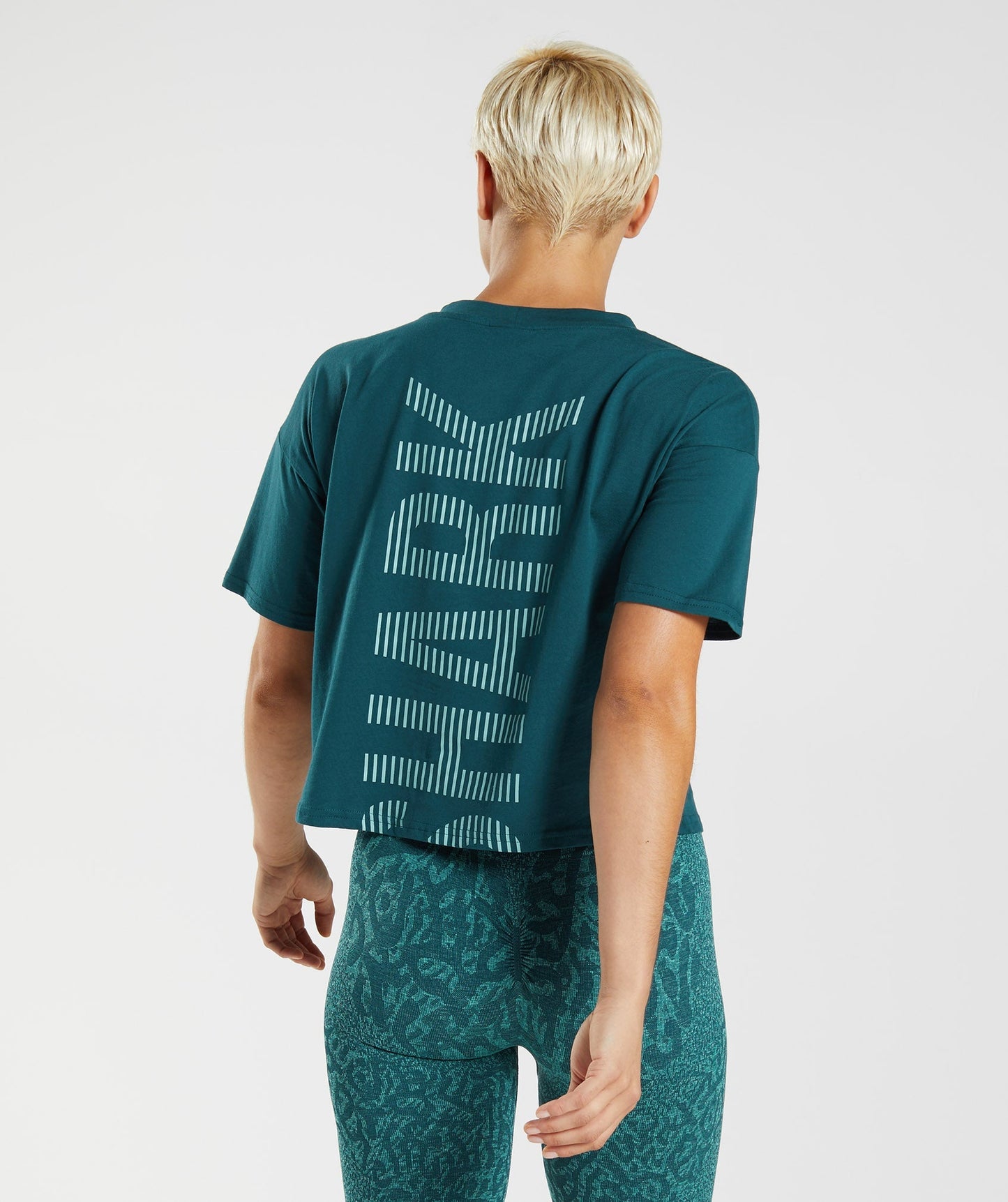 Gymshark 315 Midi T-Shirt - Winter Teal/Pearl Blue