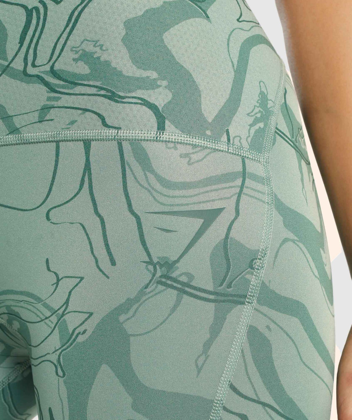 GS Power Support Leggings - Green Print