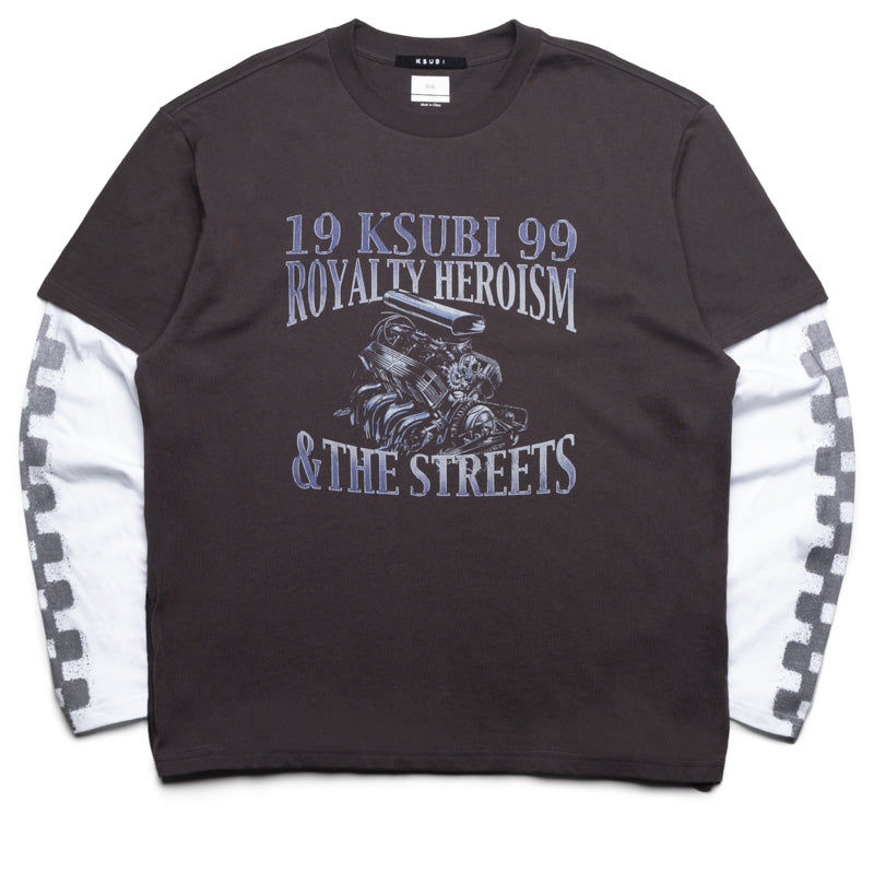 Ksubi Engine Layered L/S Tee - Faded Black