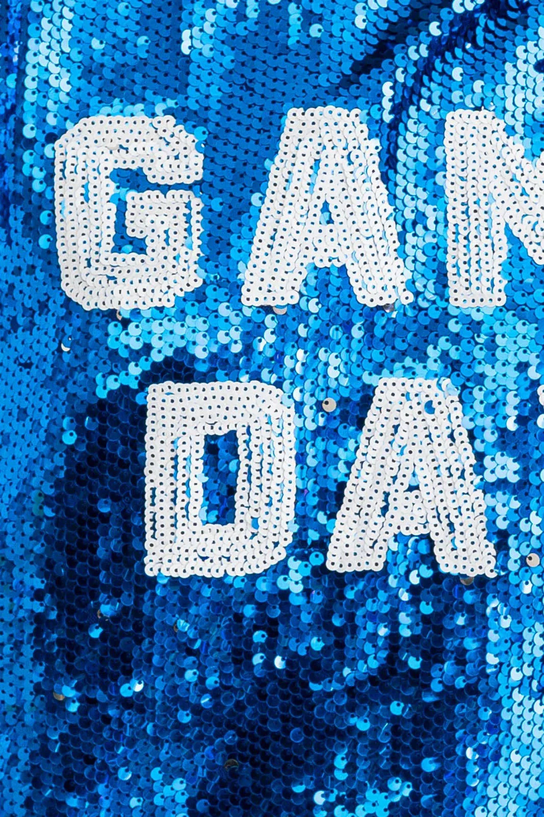 "Game Day" Sequins Cropped Short Sleeve Top