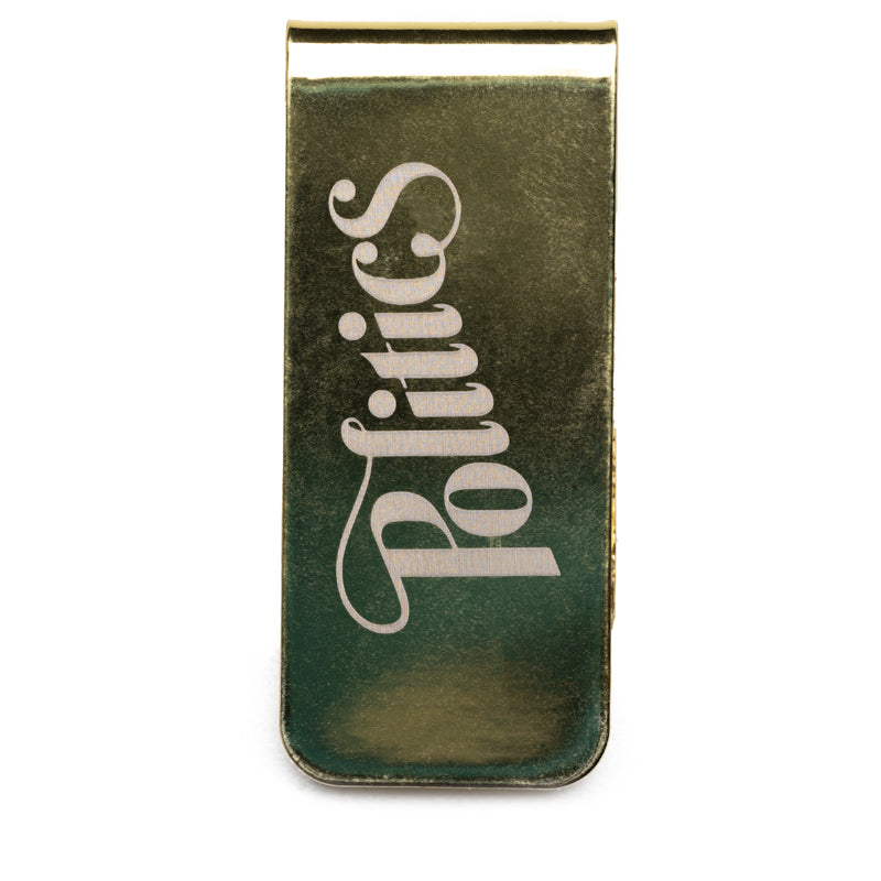 Politics Money Clip - Gold