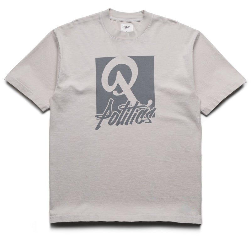 Politics Oversized Graffiti Tee - Cement