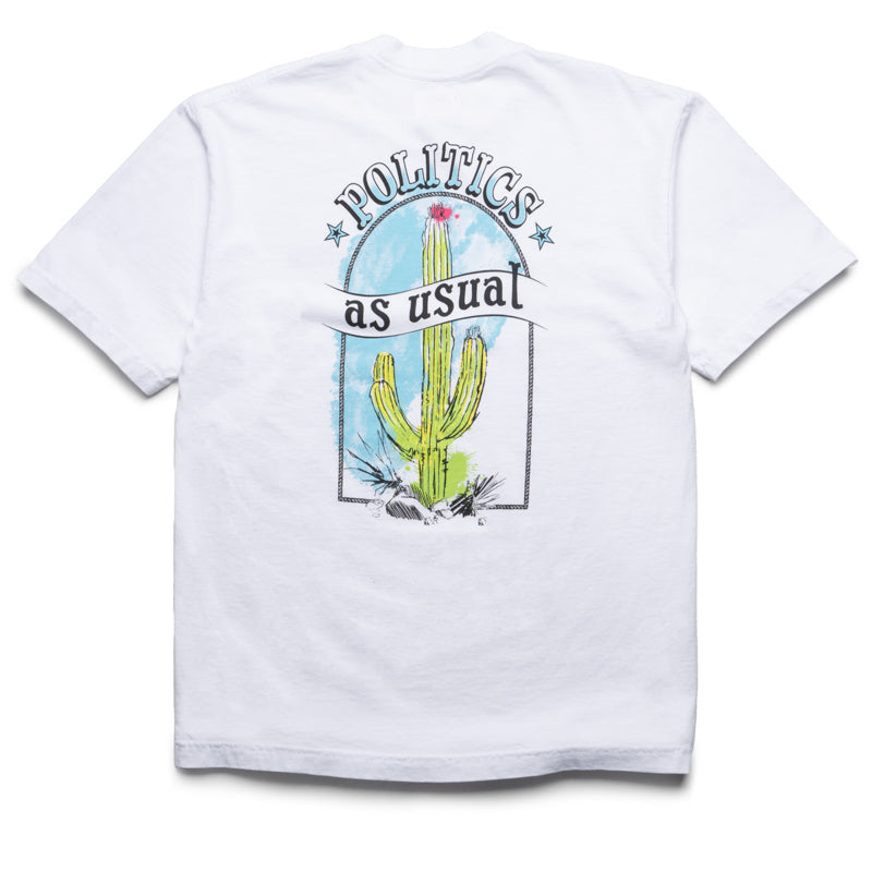Politics Cactus Tee - White