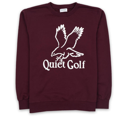 Quiet Golf Cross Creek Crewneck - Burgundy