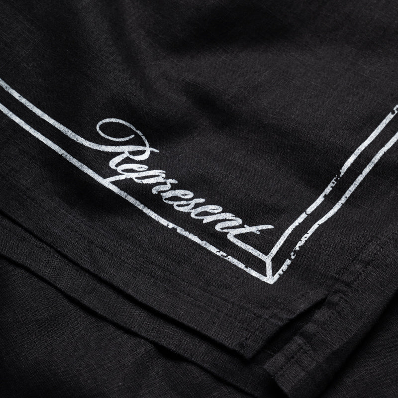 Represent Border Short - Jet Black