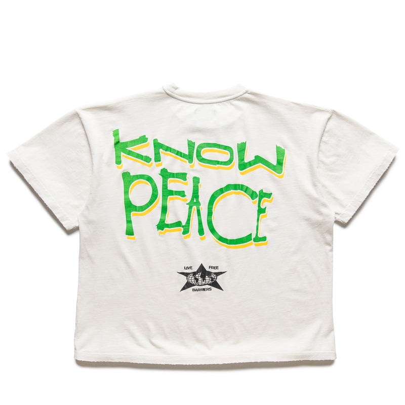 Barriers Worldwide Know Justice Know Peace Tee - White