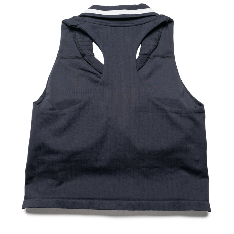 Women's FILA Challenger Seamless Polo Tank - Black/Gardenia