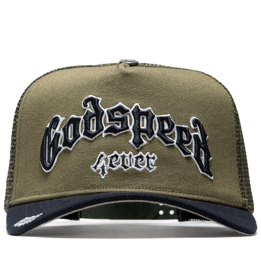 Godspeed New York GS Forever Trucker Hat - Olive/Black