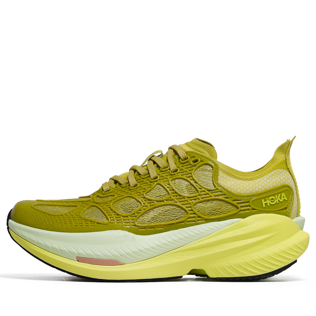 Hoka Mach X Caged - Pea Green/Hoka Citrus