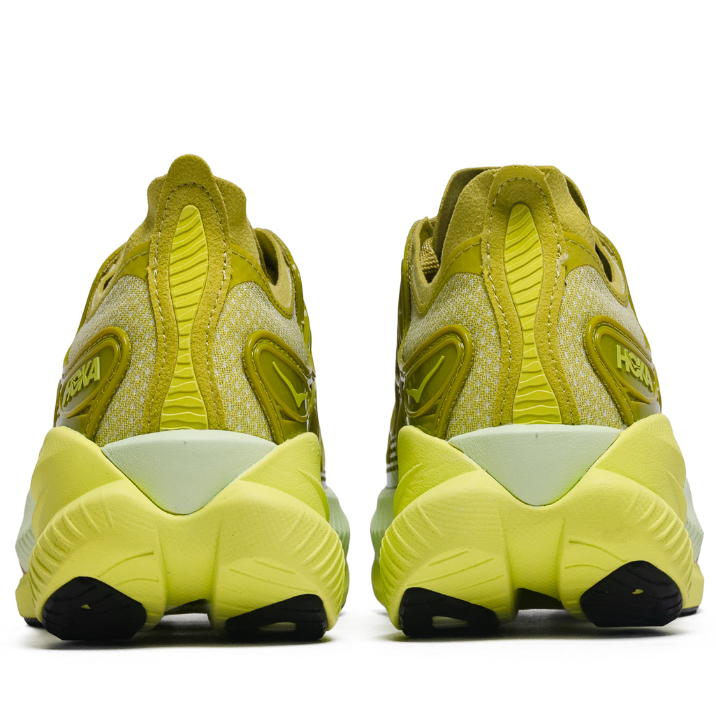 Hoka Mach X Caged - Pea Green/Hoka Citrus